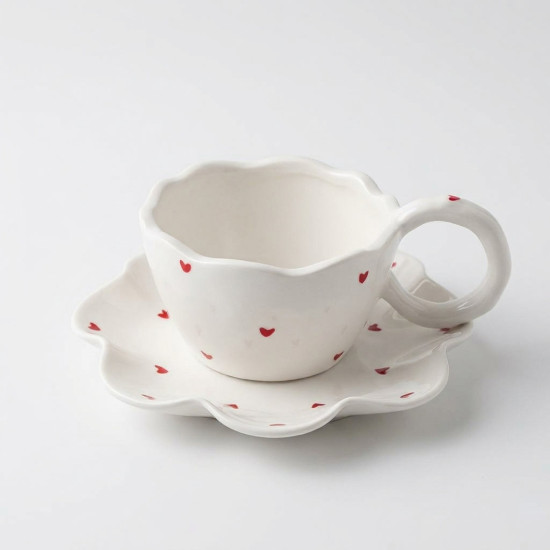 Porcelain Mug & Saucer